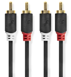 RCA garso kabelio jungtys iš arčiau