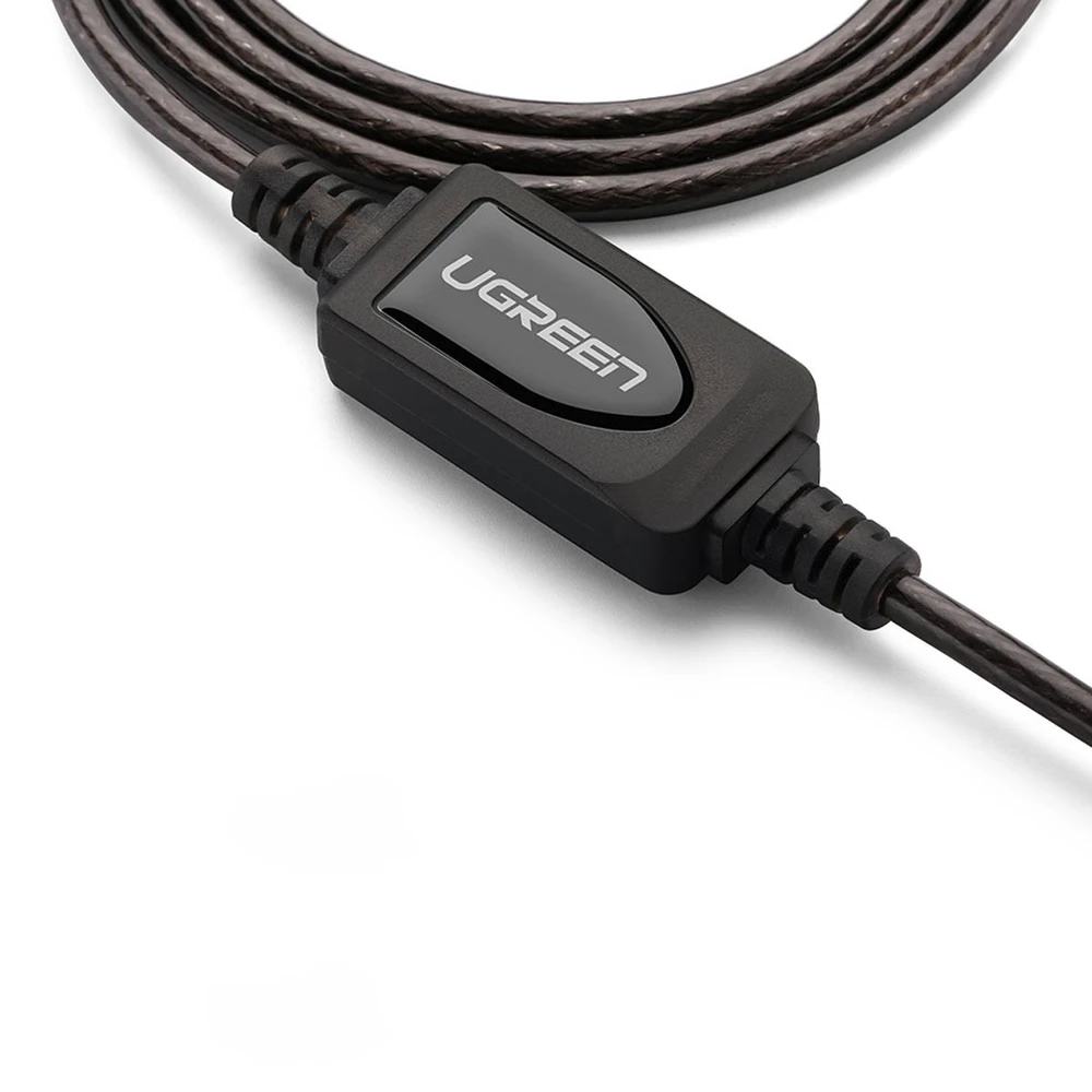 USB 2.0 UGREEN US121 laidas su signalo stiprintuvu 20m