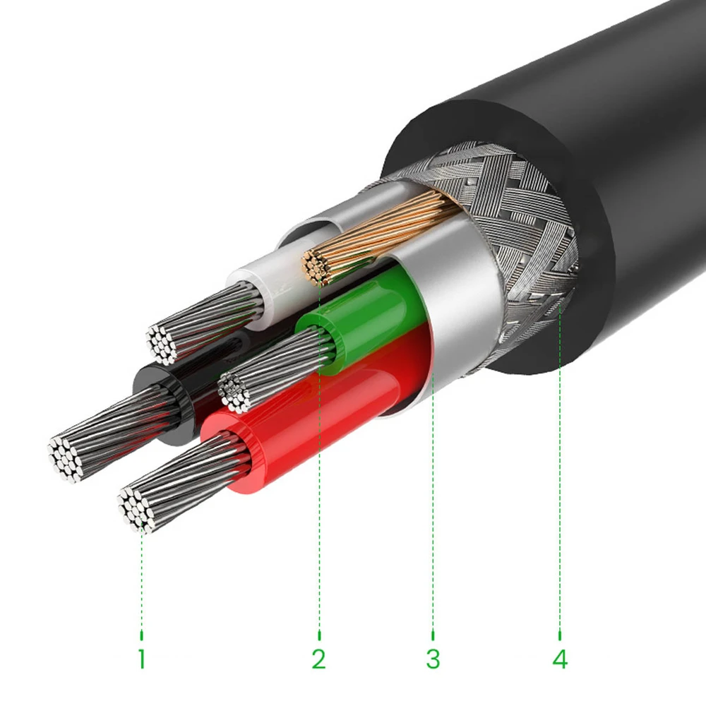 USB 2.0 UGREEN US121 laidas su signalo stiprintuvu 20m