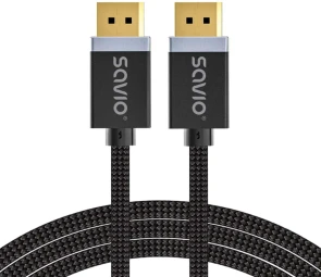 „DisplayPort Kabelis“ – SAVIO DisplayPort (M) V1.4, 3 m, CL-176