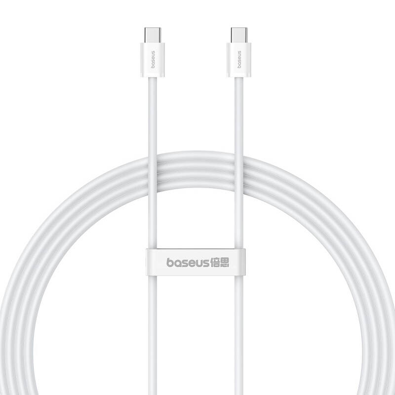 Greito įkrovimo laidas USB-C arba USB-C Baseus Superior 2 100W 2m (baltas)