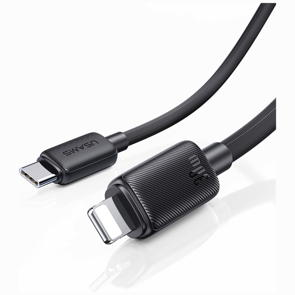Kabelis USAMS KY Series US-SJ692 30W USB-C į Lightning 1m baltas