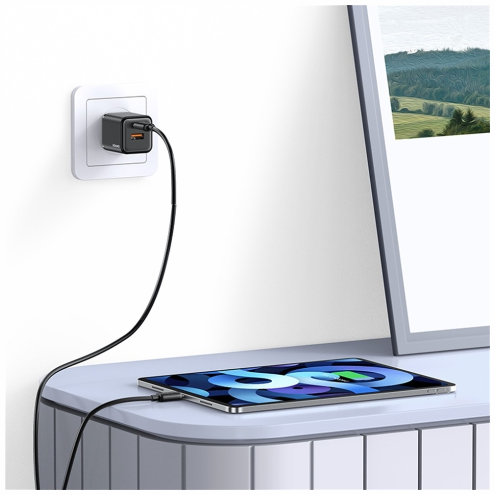 Kabelis USAMS KY Series US-SJ692 30W USB-C į Lightning 1m baltas