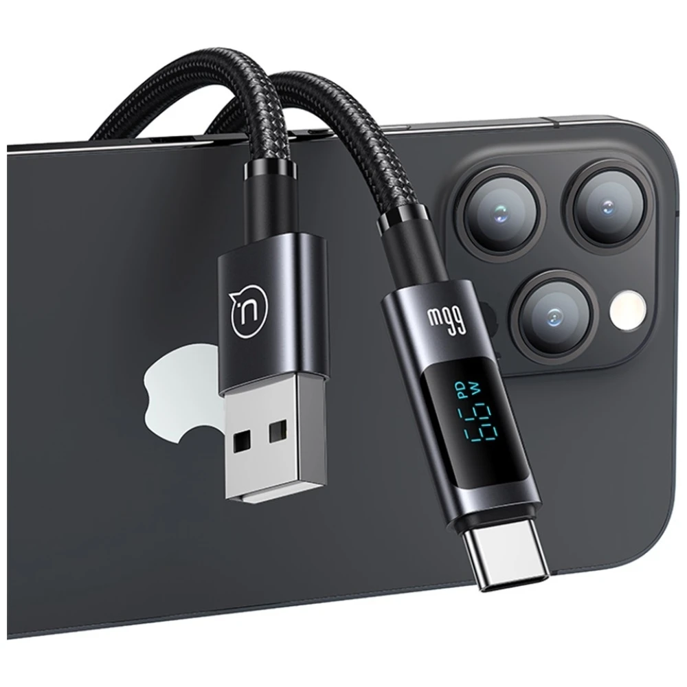 Kabelis USAMS Sufeng Series US-SJ673 66W 6A Greito įkrovimo USB-C į USB-A 1.2m tamsinti