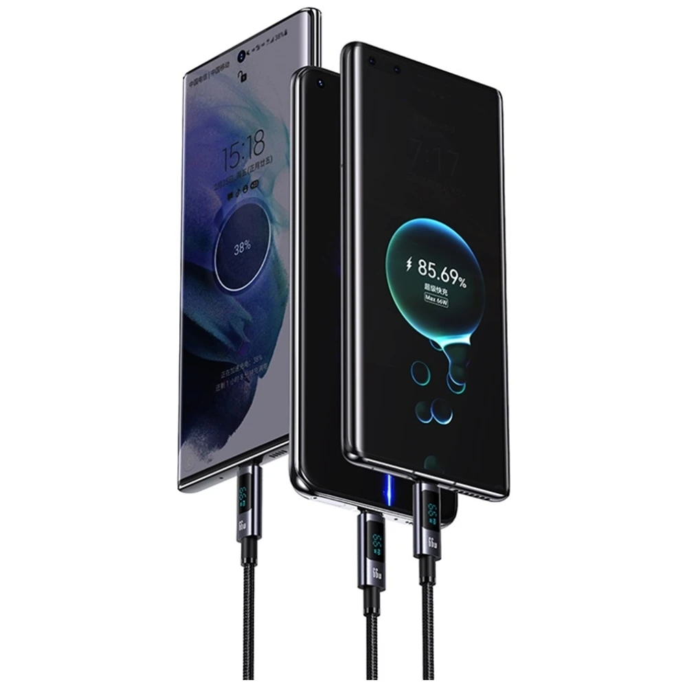Kabelis USAMS Sufeng Series US-SJ673 66W 6A Greito įkrovimo USB-C į USB-A 1.2m tamsinti