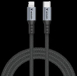 „Verbatim“ sinchronizavimo ir įkrovimo laidas USB-C į „Lightning“ 120 cm Juodas