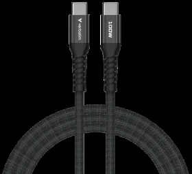 „Verbatim“ magnetinis sinchronizavimo ir įkrovimo laidas USB-C į USB-C, 100 W, 120 cm, Juodas