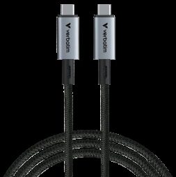 Kabelis Verbatim Sync & Charge USB-C į USB-C 240W 40Gb/s 120cm juodos spalvos 31847