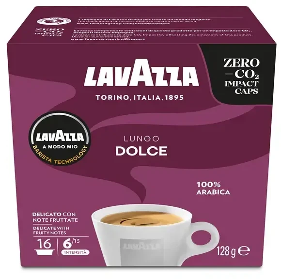 Kavos kapsulės Lavazza „A Modo Mio Lungo Dolce“ 16 vnt.