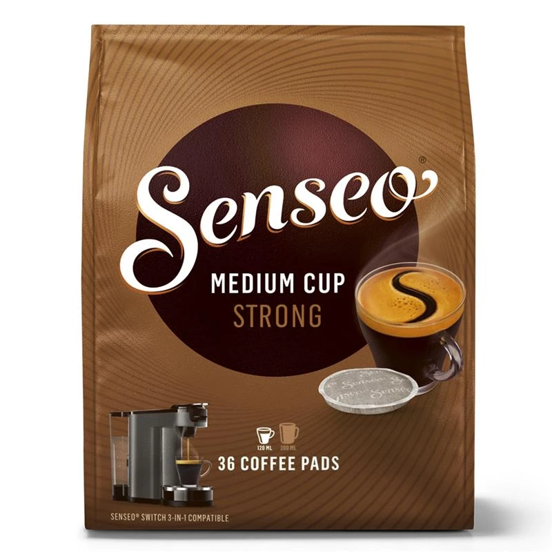 Kavos pagalvėlės Jacobs Douwe Egberts SENSEO® STRONG, 36 vnt.