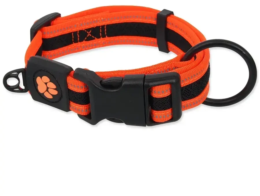 Kaklo antkaklis - Placek Active Dog Collar Fluffy L oranžinis 3,2x39-59cm