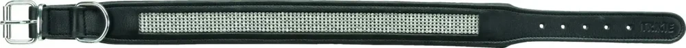Trixie Active Comfort antkaklis su kalnų krištolais, šunims, juodas, M–L: 44–52 cm/25 mm