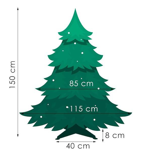 Dirbtinė Kalėdinė eglutė Springos Kaukazo eglė 150 cm