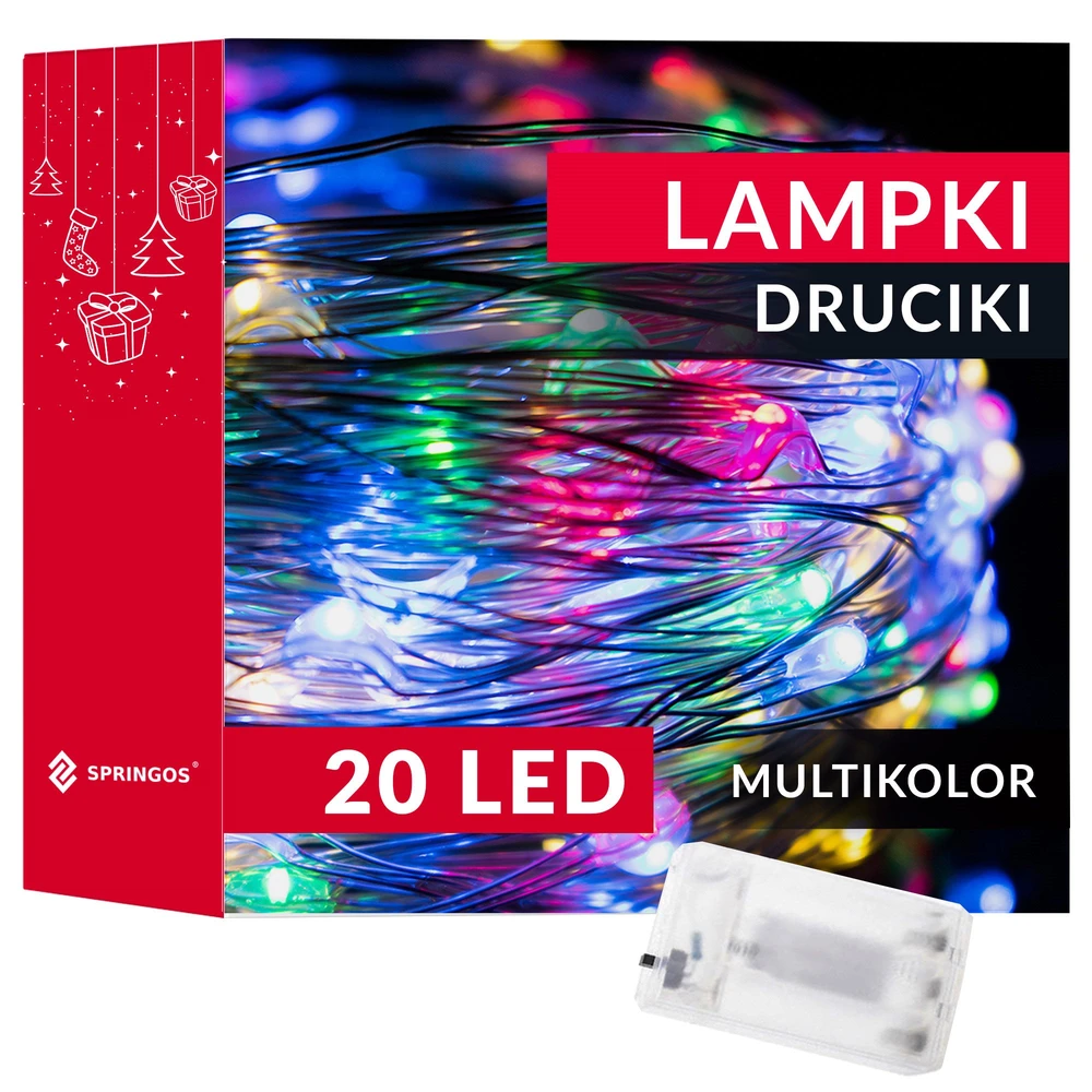 Kalėdinės lemputės Springos CL0008 1.9 m, 20 LED