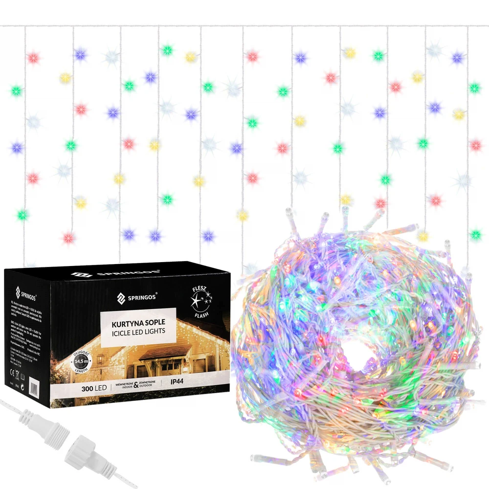 Kalėdinės lemputės Springos CL0319 300 LED, 12 m