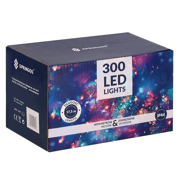Kalėdinės lemputės Springos 300 LED, 15 m