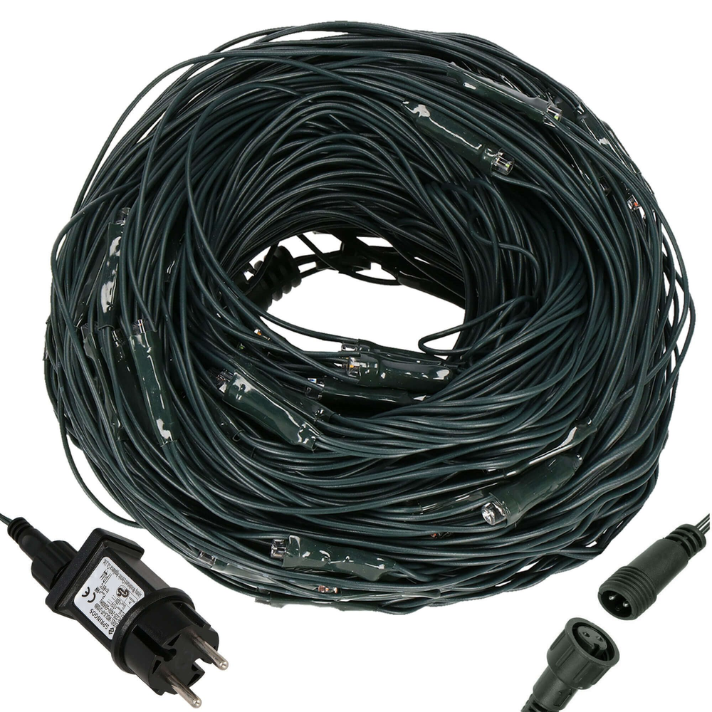 Užuolaidinė girlianda Springos 144 LED, 2x2 m