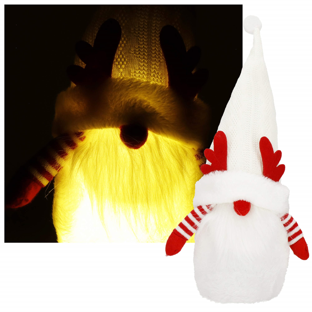 Kalėdinis nykštukas su LED apšvietimu Springos 37 cm