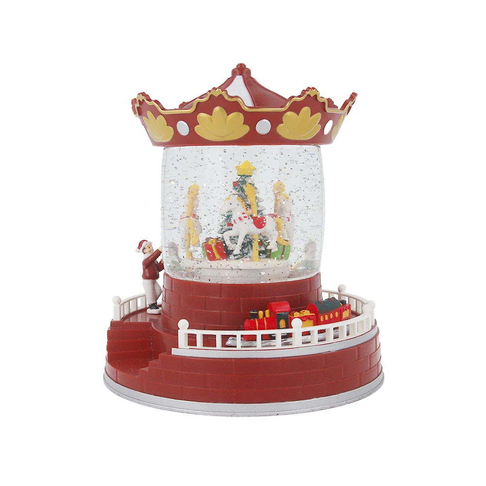 Sieninis šviestuvas Christmas Snow Globe žibintas CAROUSEL FLX-4 Forever Light