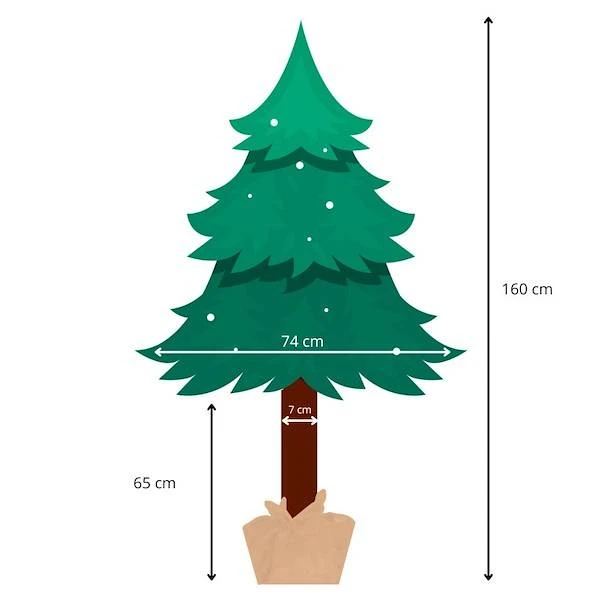 Kalėdų eglutė ant kamieno Springos 160 cm