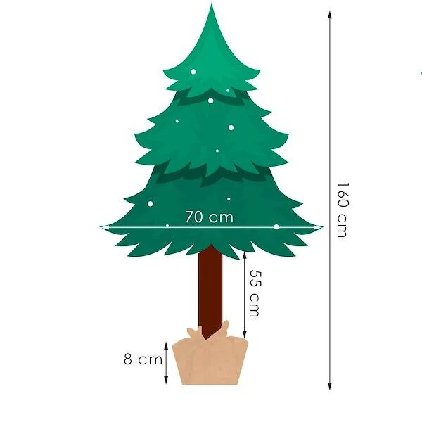 Kalėdų eglutė Springos Snieguota 160 cm