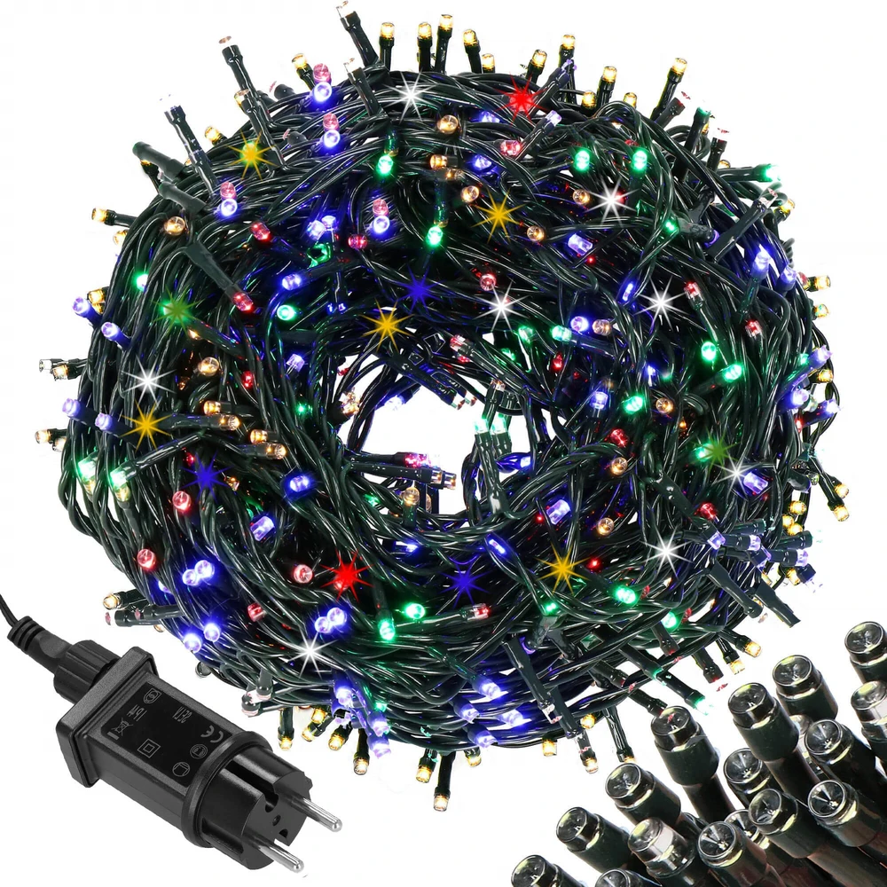 Kalėdų eglutės šviesos Springos 300 LED daugiaspalvės
