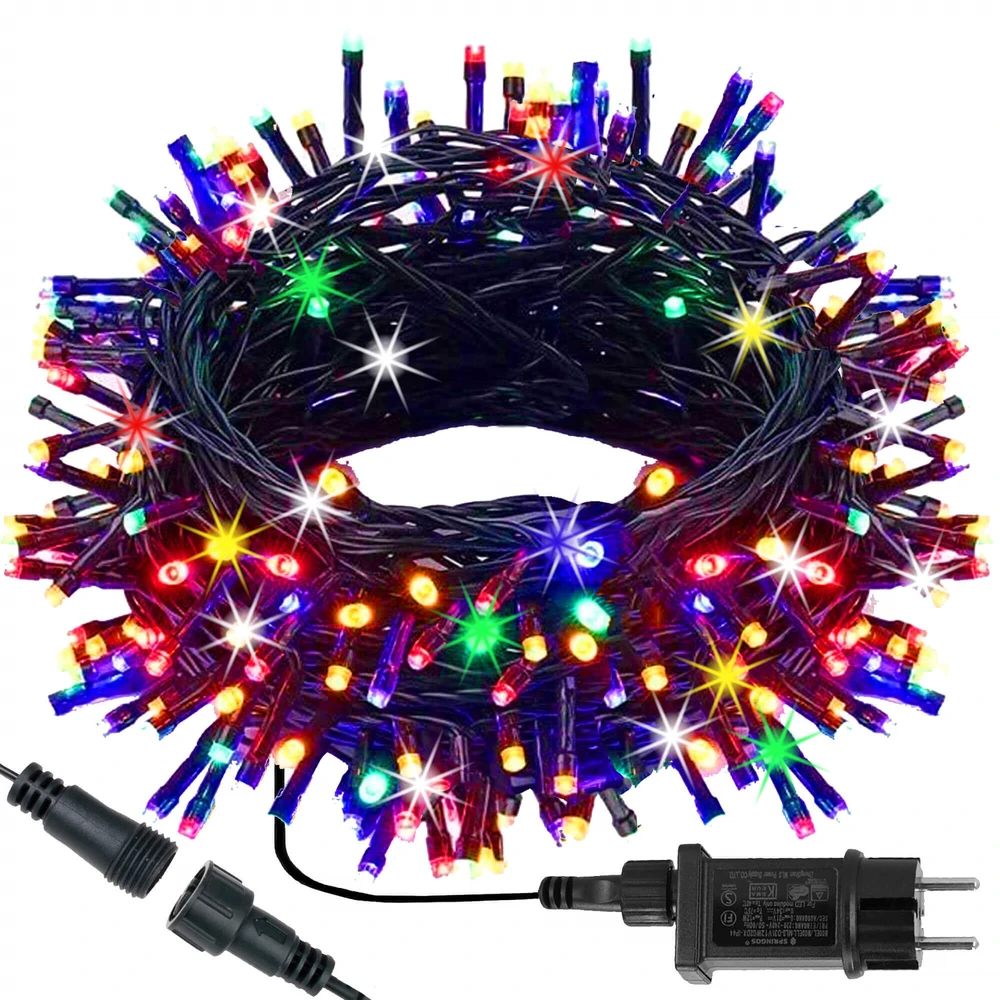 Kalėdų eglutės šviesos Springos 300 LED daugiaspalvės
