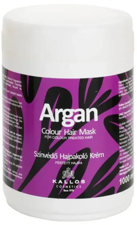 Kaukė dažytiems plaukams Kallos KJMN Argan Colour Hair Mask 1000 ml