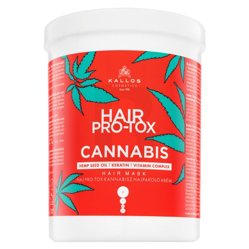 Plaukų kaukė su kanapių sėklų aliejumi Kallos Hair Pro-Tox Cannabis Hair Mask 1000 ml