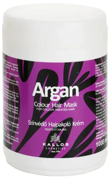 Kaukė dažytiems plaukams Kallos Argan Colour Hair Mask 1000 ml