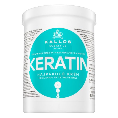 Kaukė sausiems pažeistiems plaukams Kallos KERATIN Hair Mask 1000 ml