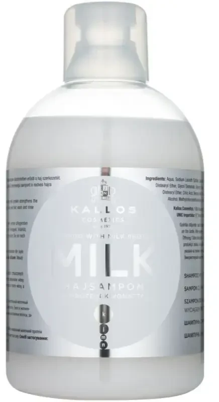Kallos Cosmetics Milk Šampūnas šampūnas su pieno proteinais, 1000 ml