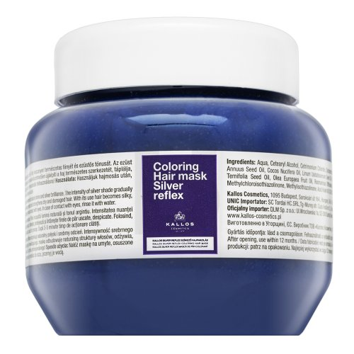 Dažanti plaukų kaukė Kallos Coloring Hair Mask Sidabrinis Reflex 275ml
