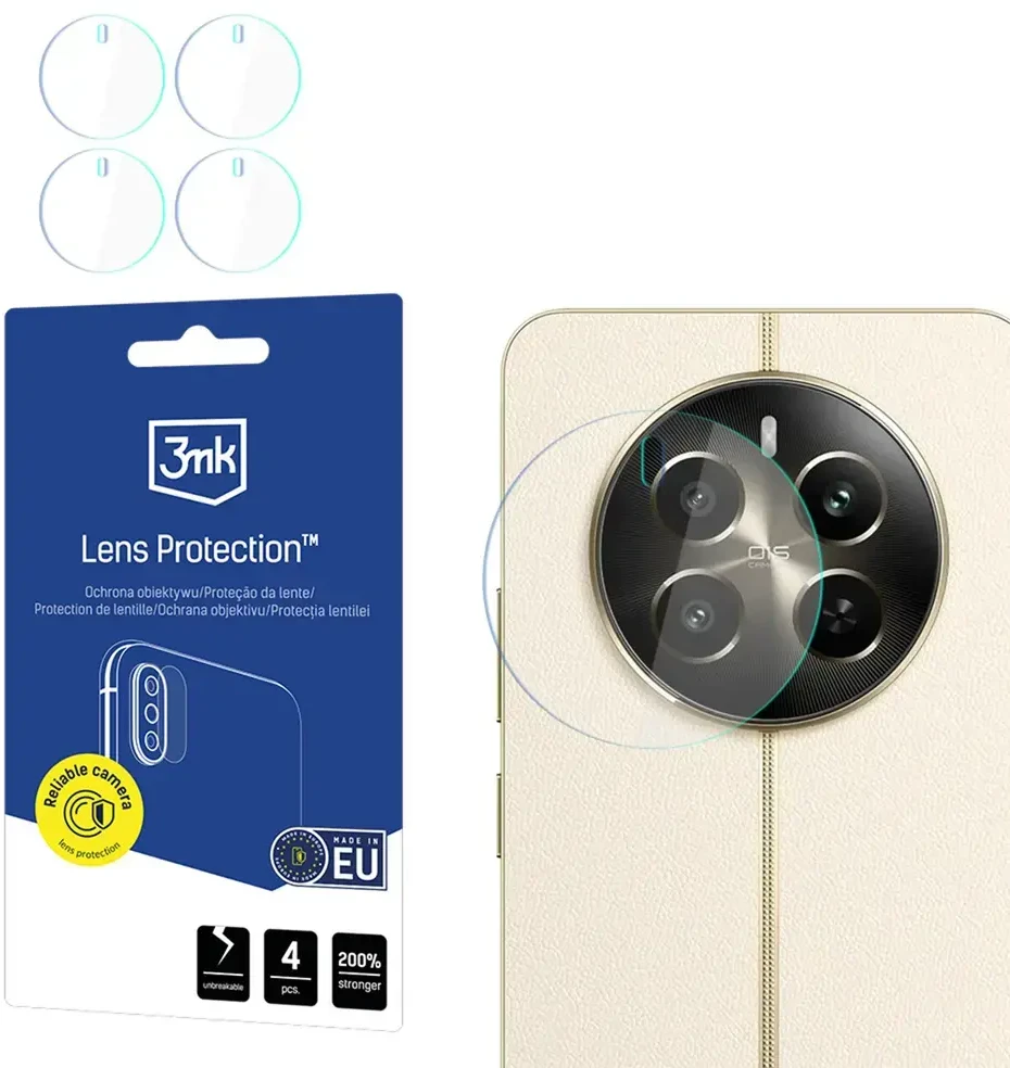 3mk objektyvo apsaugos hibridinės kameros objektyvo stiklas, skirtas „Realme 12+ 5G“