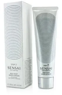 "Kanebo Sensai Silky Purifying Mud Soap Wash and Mask" muilas ir kaukė 125ml