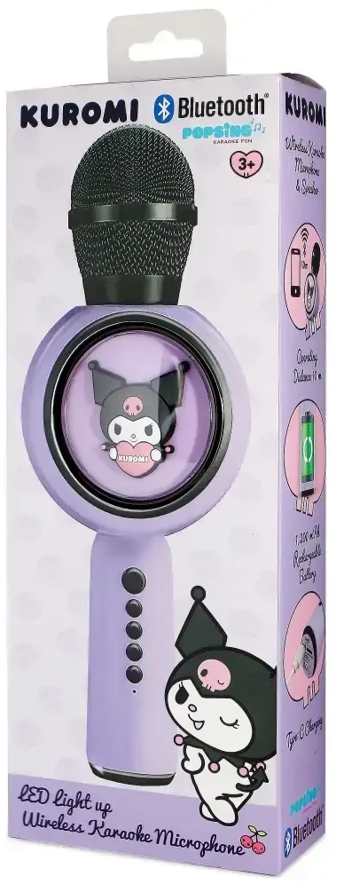 Karaoke mikrofonas su LED belaidžiu garsiakalbiu OTL Kuromi