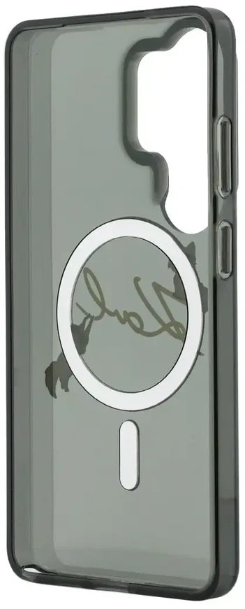 Karl Lagerfeld IML Choupette Karl Script Logo magnetinis dėklas iPhone Samsung Galaxy S26 Ultra juodas...
