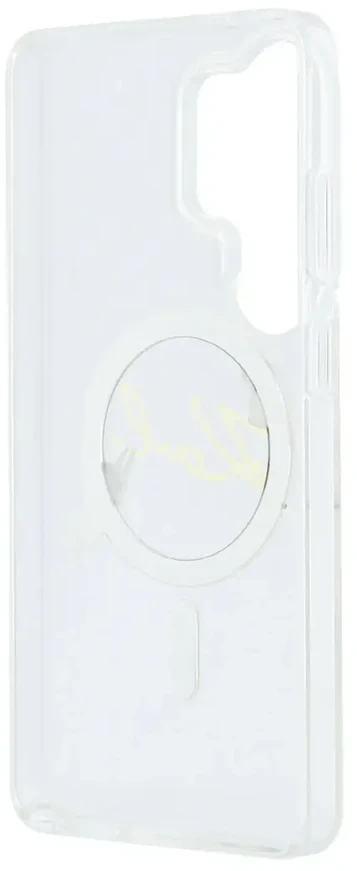 Karl Lagerfeld IML Choupette Karl Script Logo magnetinis dėklas iPhone Samsung Galaxy S26 Ultra permatomas...