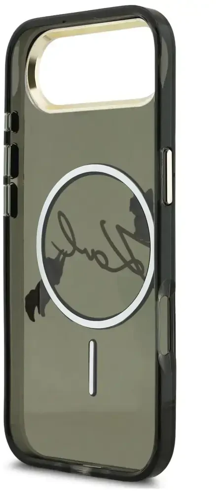 Dėklas Karl Lagerfeld IML Choupettes Karl Script Logo MagSafe iPhone Air Case - Juodas