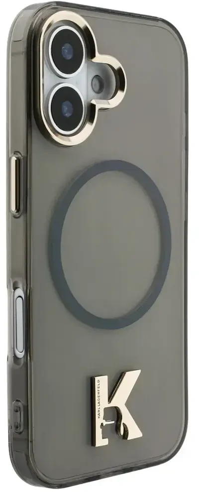 Karl Lagerfeld IML K galvos logotipo „MagSafe“ dėklas, skirtas iPhone 17 - Juodas