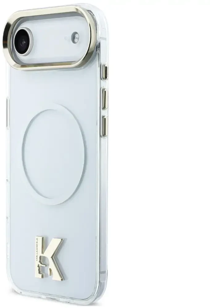 Karl Lagerfeld IML K galvos logotipo „MagSafe“ dėklas, skirtas „iPhone Air“ – skaidrus