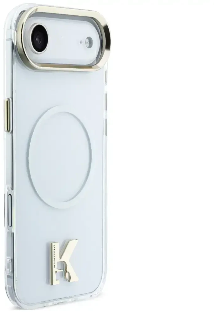 Karl Lagerfeld IML K galvos logotipo „MagSafe“ dėklas, skirtas „iPhone Air“ – skaidrus