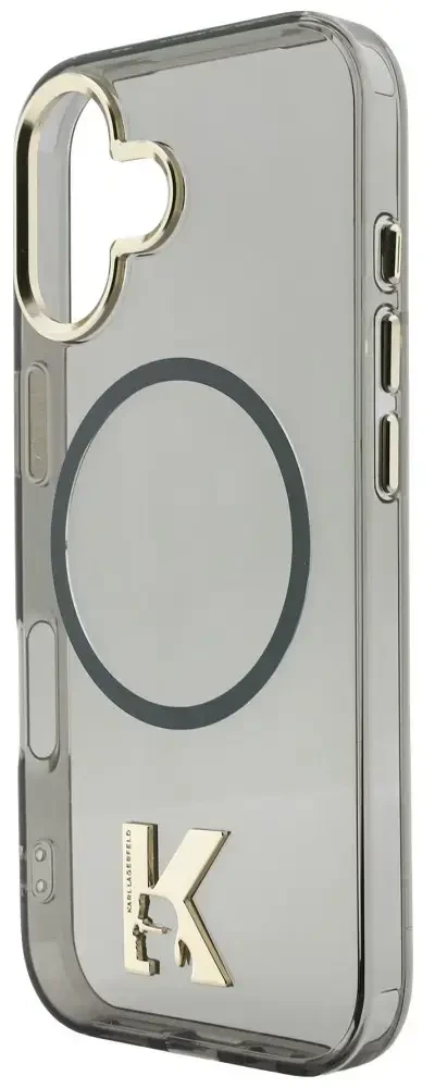 Karl Lagerfeld IML K galvos logotipo „MagSafe“ dėklas, skirtas iPhone 17 - Juodas