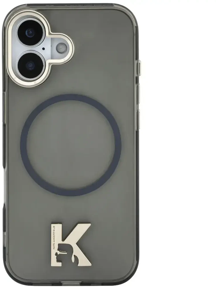 Karl Lagerfeld IML K galvos logotipo „MagSafe“ dėklas, skirtas iPhone 17 - Juodas