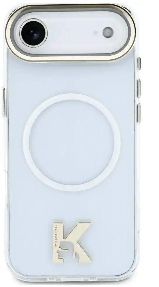Karl Lagerfeld IML K galvos logotipo „MagSafe“ dėklas, skirtas „iPhone Air“ – skaidrus
