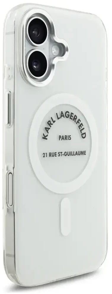 Karl Lagerfeld IML Karl RSG Logo MagSafe - dėklas skirtas Apple iPhone 17 transparent
