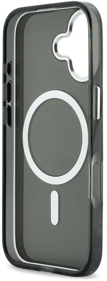Karl Lagerfeld IML K&CH Heads Logo MagSafe dėklas skirtas iPhone 17 juodos spalvos