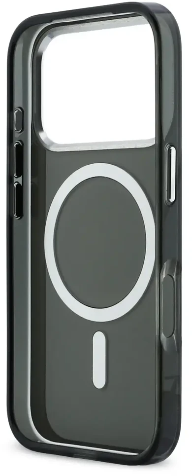 Karl Lagerfeld IML K&CH Heads Logo MagSafe dėklas skirtas iPhone 17 Pro Max juodos spalvos