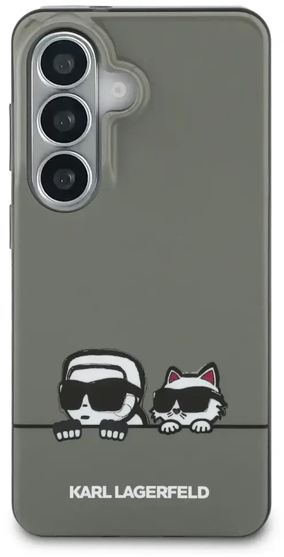 Karl Lagerfeld IML K&CH „Peekaboo“ logotipo magnetinis dėklas, skirtas „iPhone“, „Samsung Galaxy S26“, juodas