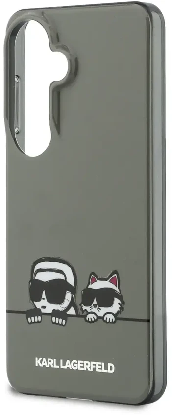 Karl Lagerfeld IML K&CH „Peekaboo“ logotipo magnetinis dėklas, skirtas „iPhone“, „Samsung Galaxy S26“, juodas